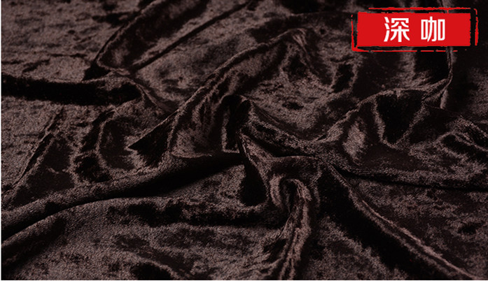 Tissus en velours doré 100x160cm | Tissu pour vêtements, bricolage, patchwork de couture, tissu fait main: dark coffee