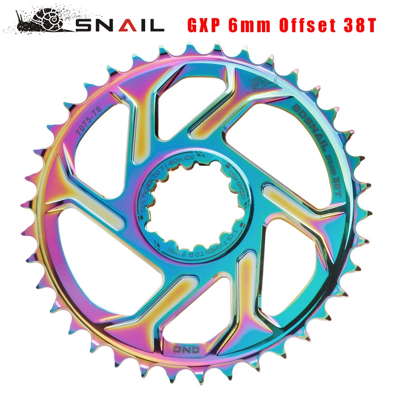 Gxp Bike Mtb Mountainbike 30T/32T/34T/36T/38T Crown fiets Kettingblad Voor Sram 11/12S Nx Xx Xo Gx GXP11 Enkele Schijf Lade Goedkope: Plating 6mm 38T