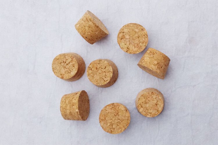 30 x 25 x 20mm toivelasitulppa viinikorkkitulppa koeputken puutulppa