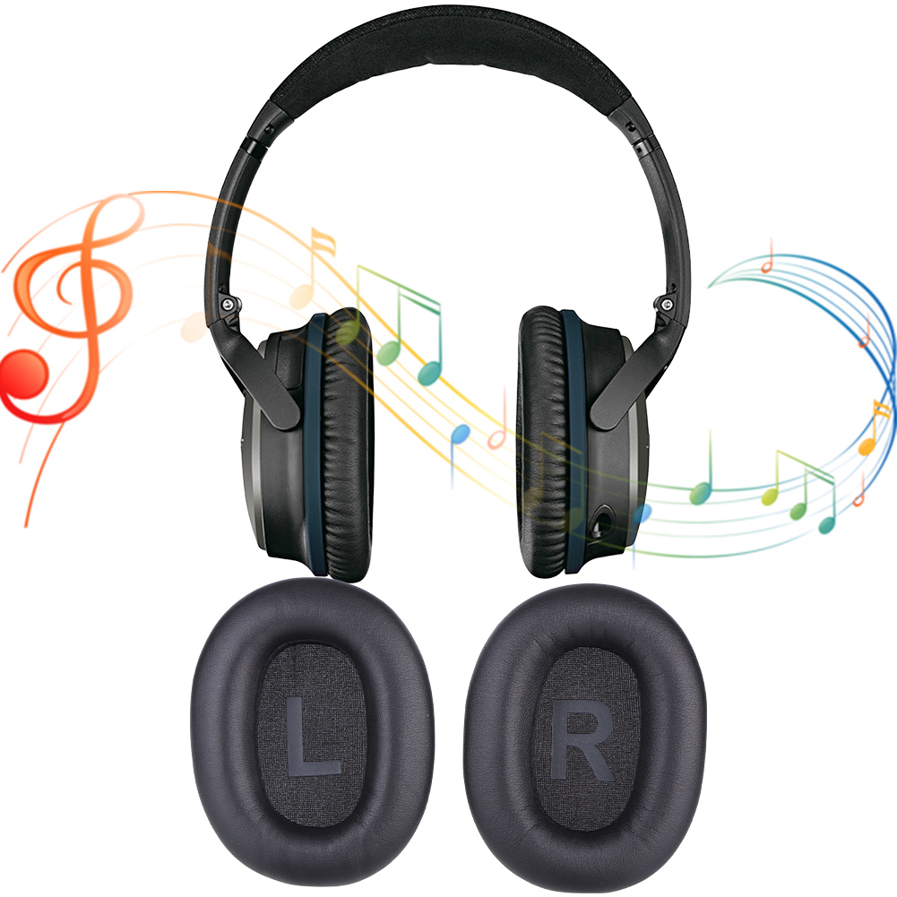 Almohadillas de repuesto para auriculares MPOW H12 ANC, almohadillas de espuma viscoelástica con aislamiento de ruido, almohadillas para los oídos de cuero proteico, 1 par
