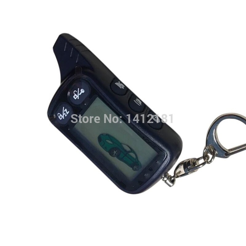 2-way TZ9030 LCD Remote Control Keychain,TZ-9030 Key Fob Chain for Two Way Car Alarm System Tomahawk TZ 9030 ,434MHZ 1.5V AAA