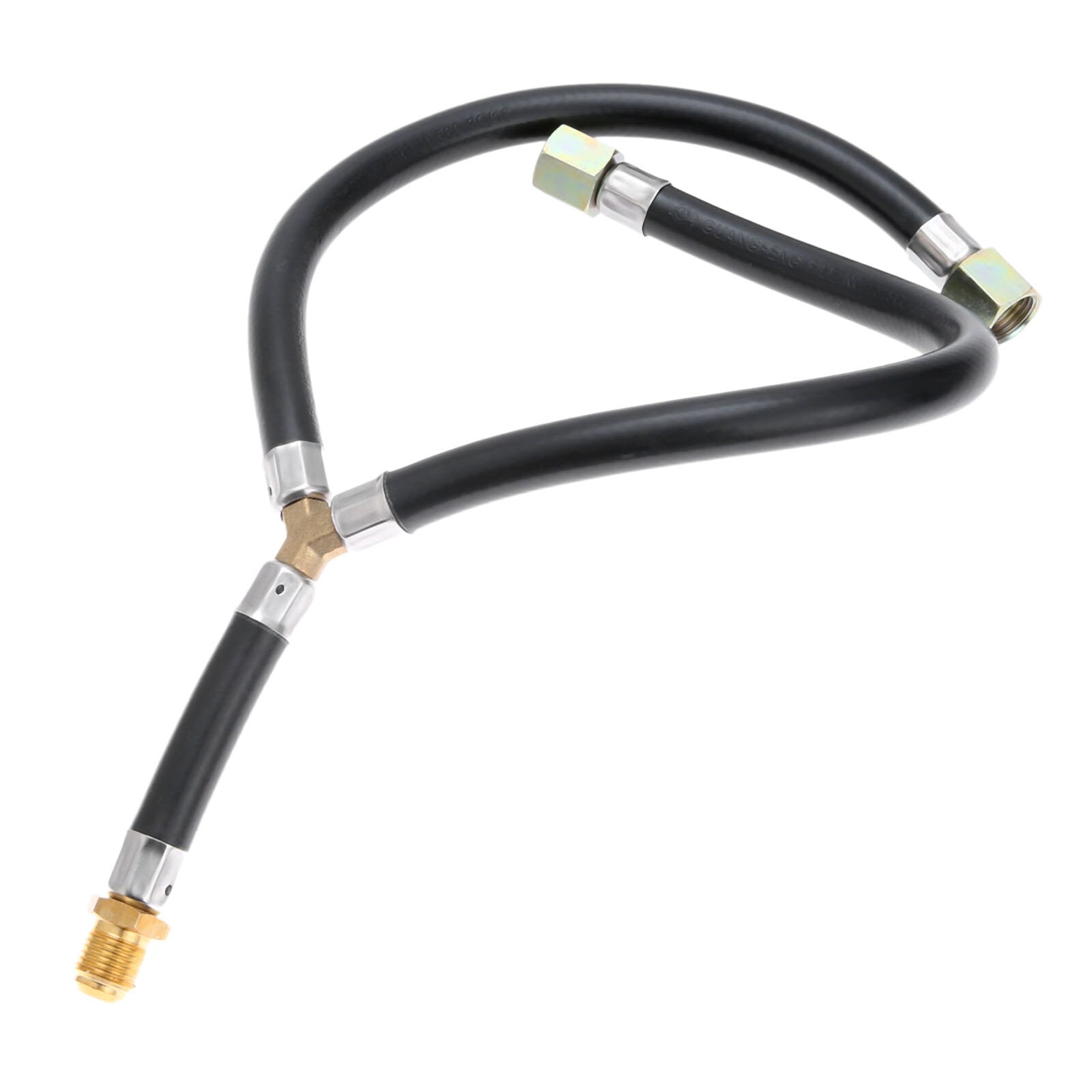 1 pc propan 3/8 tommer flare gas grill tilslutning fleksibel slange, y splitter slange samling dele indløbsrør til bbq komfur