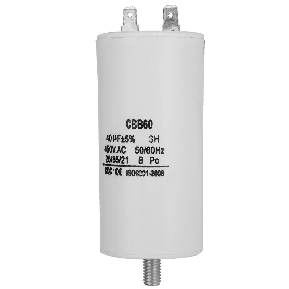 CBB60 450 V 40 uf Waterpomp Condensator Voor Wasmachine 50/60Hz Duurzaam