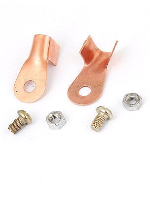 2 Pcs Non Slip Black Red Handle Spring Loaded Crocodile Clip Welding Earth Clamp