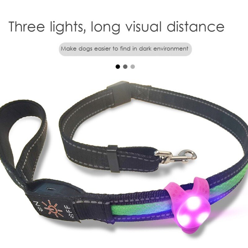 Colgante LED de policarbonato para perros, luz intermitente de seguridad, suministros para perros, 1 unidad