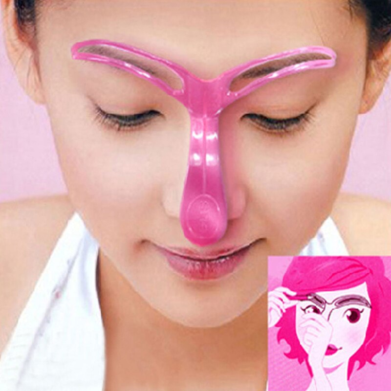 Eyebrow Grooming Stencil Kit Template Women Makeup Shaping Shaper DIY Tool Eyebrows Shapes And Shadow M03237