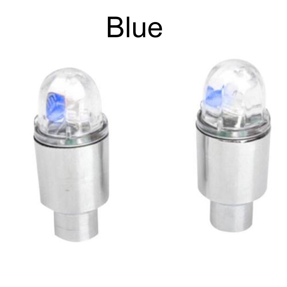 Lámpara LED de Flash para ciclismo, tapa de válvula de neumático con efecto luciérnaga, accesorios para bicicleta: blue Lamp