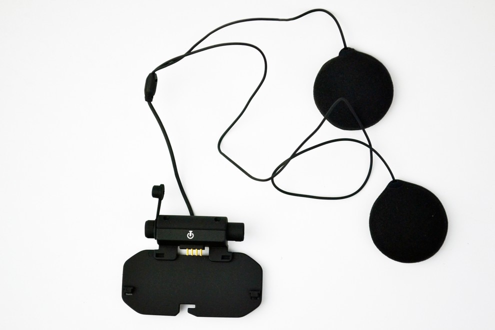 Original vimoto motorcykel bluetooth hjälm headset bas tillbehör kit mjuk hörlurar hörlur mikrofon för  v8 helansikte hjälm