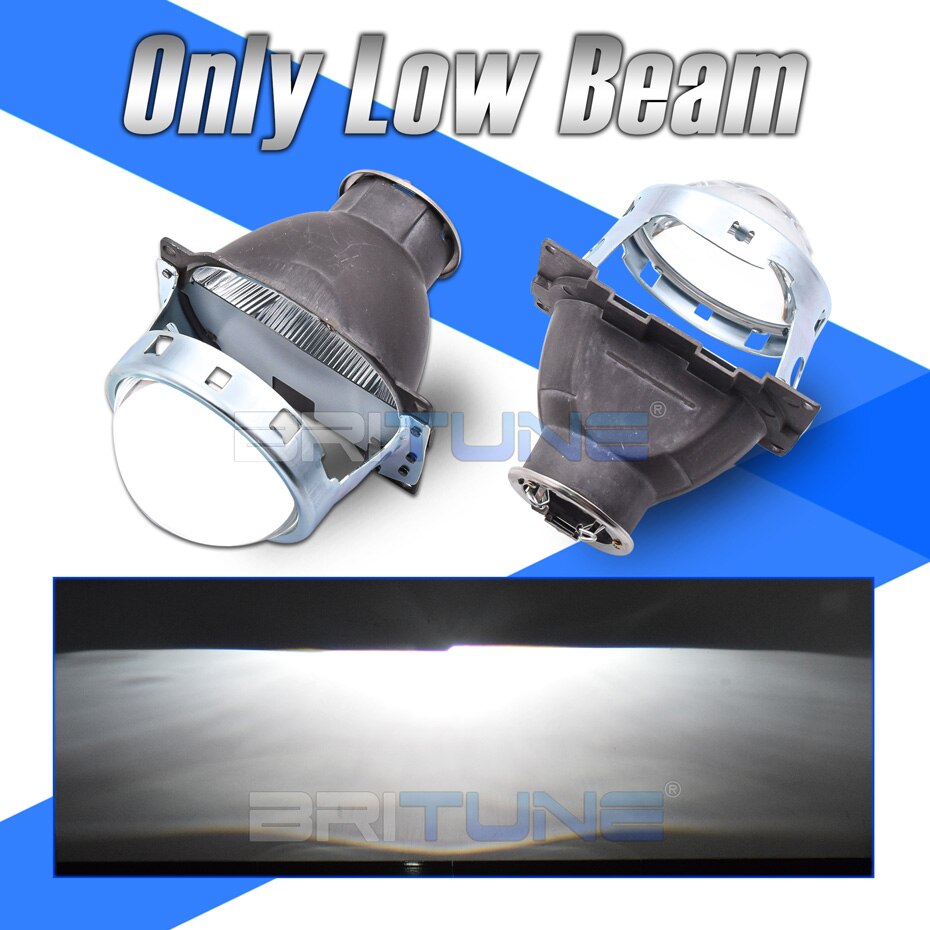 Single Light Koito Q5 H7 D2S Halogen Xenon LED Projector Headlight Lens 3.0'' Low Beam High Beam Tuning Car Lights Accessories: Only Low Beam Light