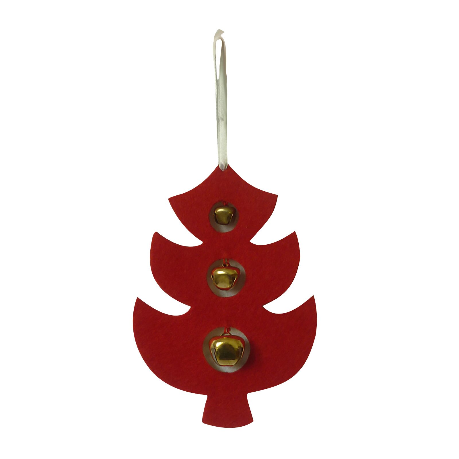 25# Christmas Ornaments With Bells Bell-shaped Ornaments Pendants Christmas Tree Hanging Ornaments And: Red
