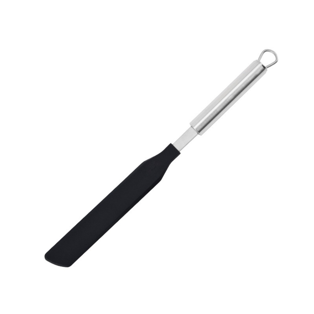 Stainless Steel Cake Spreader Non Stick With Hanging Hole French Crepe Spreader T Shape Batter Spatula Baking Tool: Silver