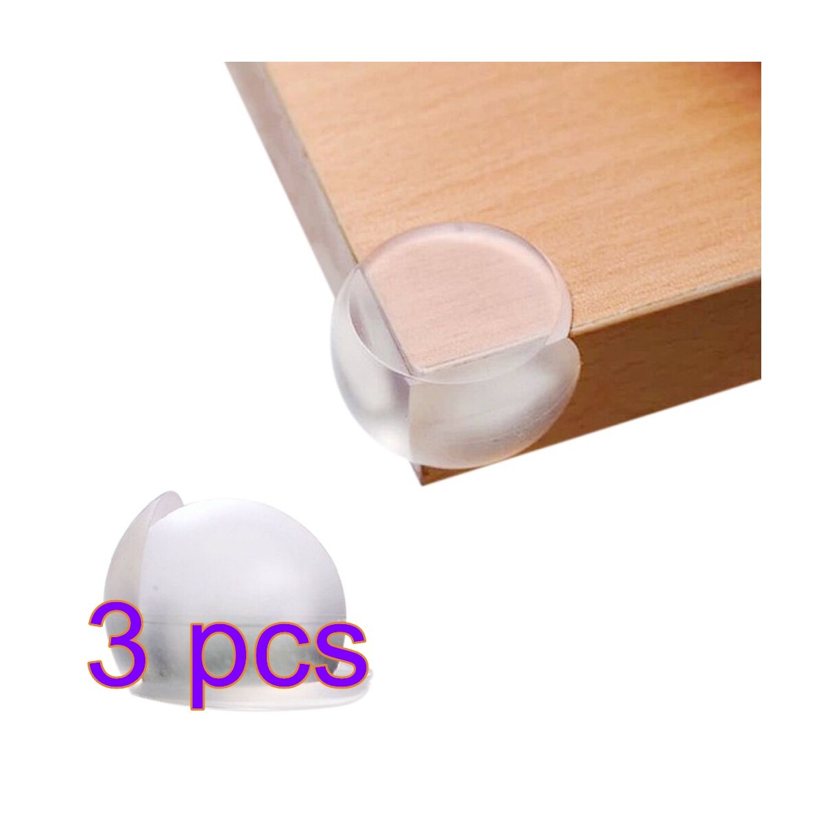 1/3/5pcs Kinderen Veiligheid Tabel Desk Bescherming Cover Baby Veilig Crash Corner Guards Pads Tafel Hoek cover Tafel Edge Guards: 3pcs