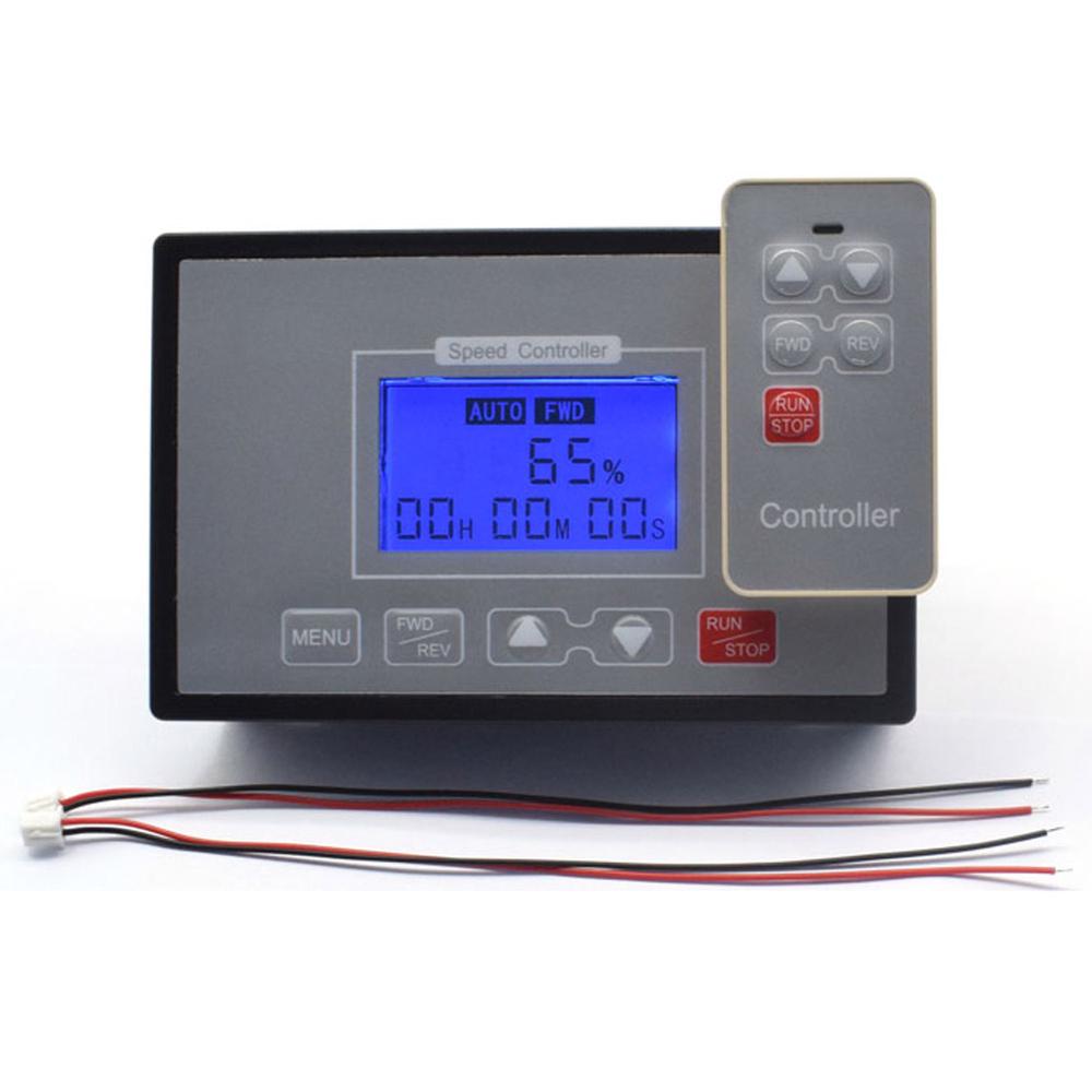 12v 24v 36v 48v dc moottorin nopeudensäätimen ajoitus käännettävä kauko -ohjain 60a pwm lcd älykäs digitaalinäyttö 0 ~ 100%  säädettävissä: Default Title