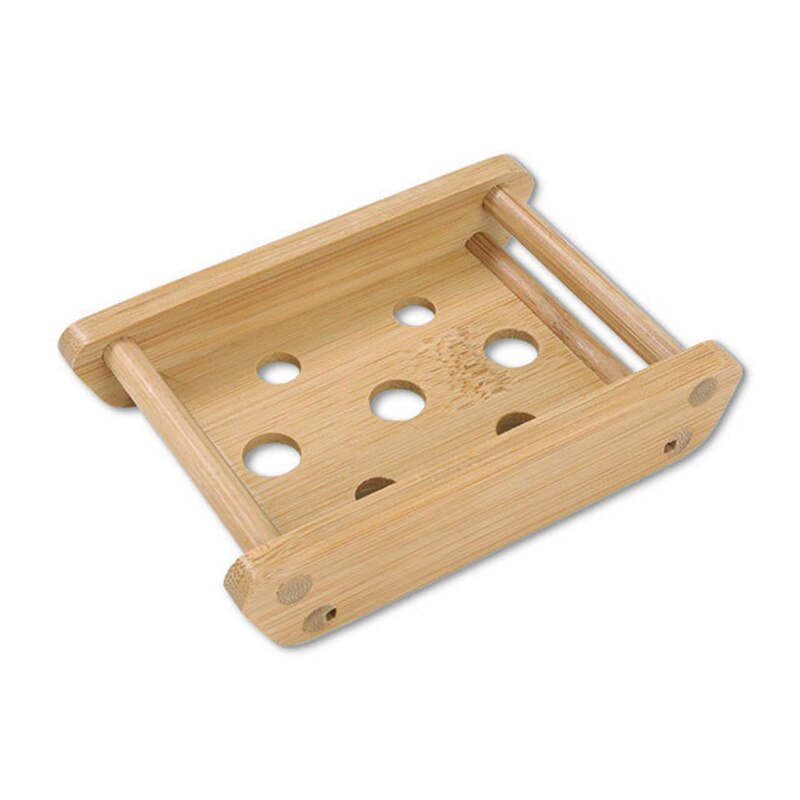 Natuurlijke Houten Zeepbakje Hout Zeep Lade Houder Opslag Zeep Rack Plaat Doos Container Voor Bad Douche Plaat Badkamer soapdish: 08