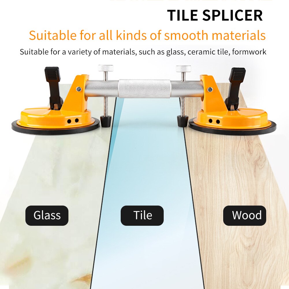 Portable Suction Cup Double Handle Dent Gripper Puller Tiles Mirror Heavy Duty For Moving Home Glass Lifter