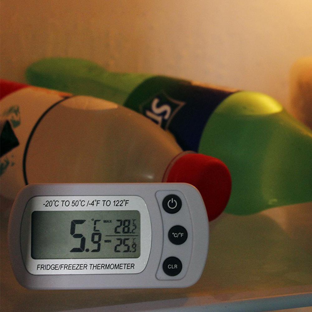 Asypets Kamer Reptielen Doos Thermometer Koelkast Thermometer Digitale Vriezer Met Grote Lcd Display Waterdicht-25