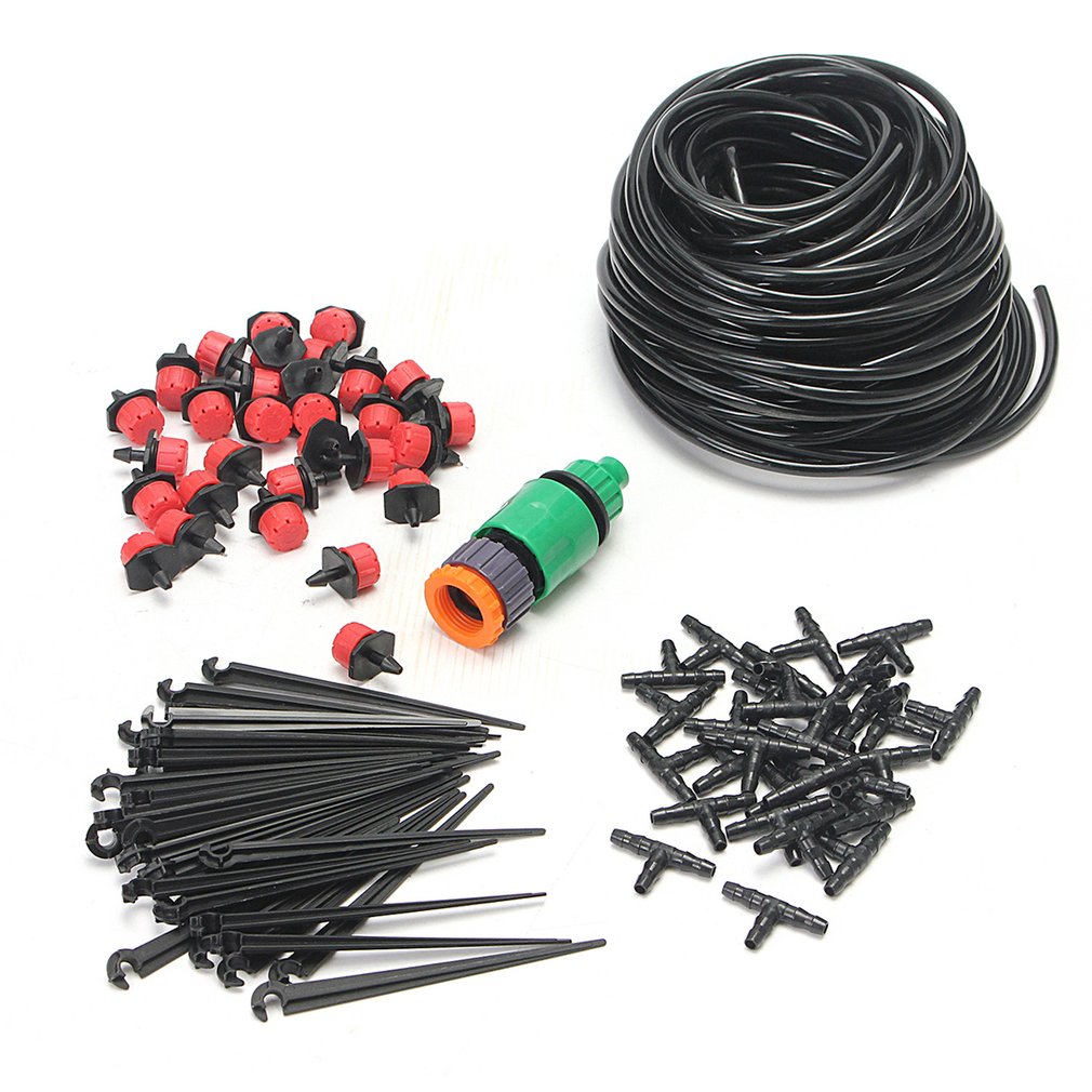 25m 82ft DIY Drip Irrigation System Automatic Self Watering Garden Hose Micro Drip Garden Watering Hose System Wholessale