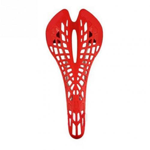 Ultralichte Shockproof Spider Web Mtb Fiets Seat Hollow Zadel Kussen: Rood