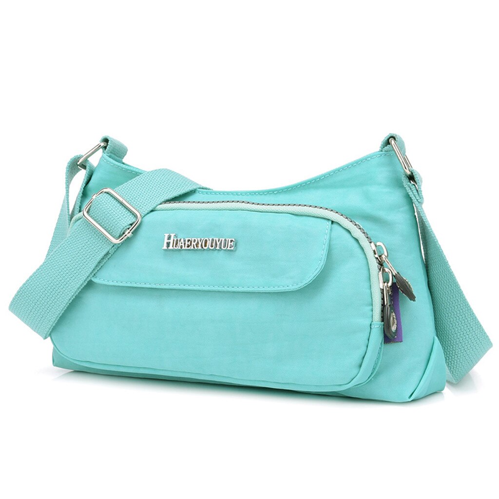 Women Nylon Available Shoulder Bag Waterproof Daily Crossbody Bag Woman Business Handbag Travel Pack Bolsa In stock #YJ: Green 