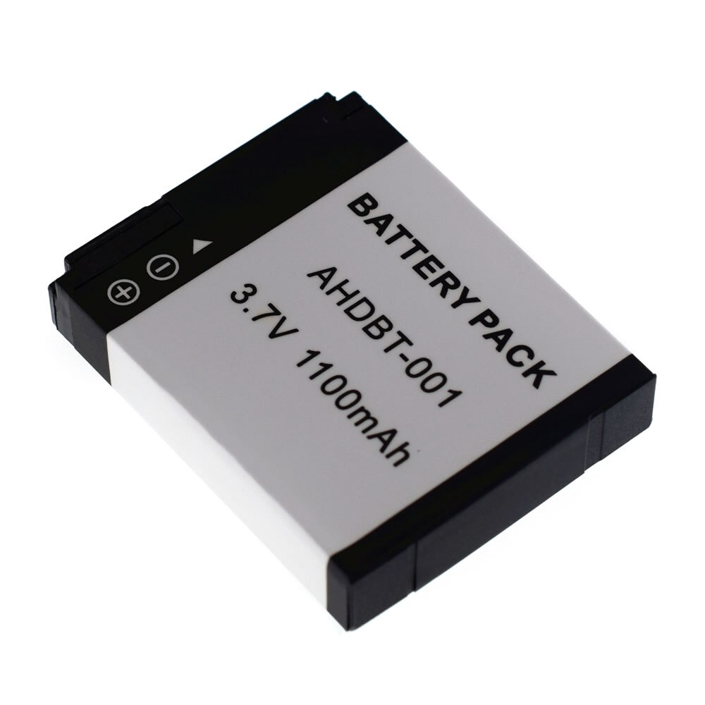 Batterie Li-Ion 2X AHDBT-001 002 pour GoPro Hero 1 2 Go Pro 1080p 960 NIB ABPAK-0014 caméra