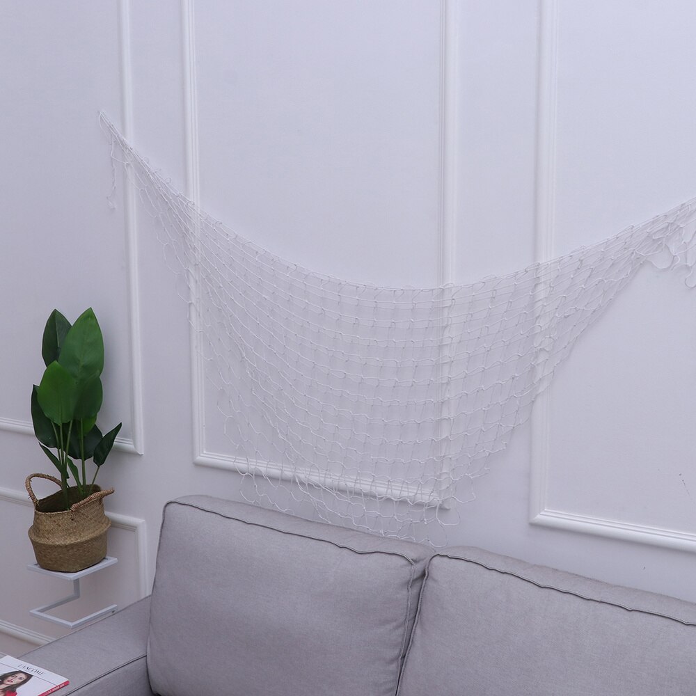 Nautical Fishing Balloon Net Beach Scene Party Decoration Netting (White)