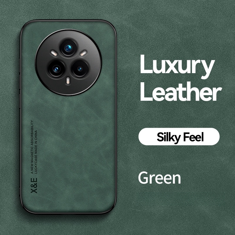 Luxe Lederen Schokbestendig Telefoon Case Voor Realme 14 Pro 5G Auto Magnetische Houder Cover voor Realme 14 Pro + Realmi 14Pro Plus Fundas: Sky Blue / Voor iPhone 16 Pro Max