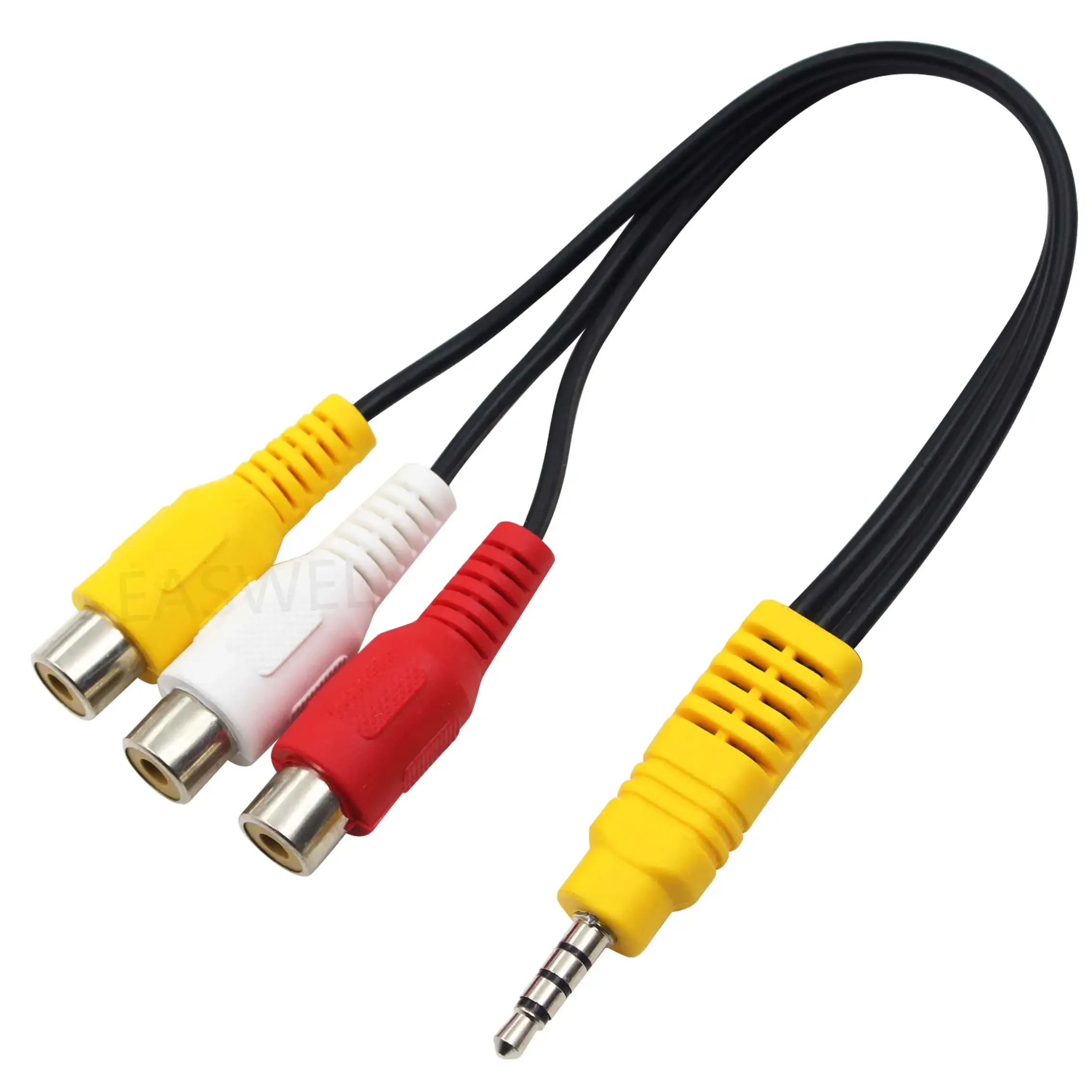 3ft. RCA naar 3,5 mm jack composiet A/V-kabel en 3,5 mm naar RCA audio-video-adapter
