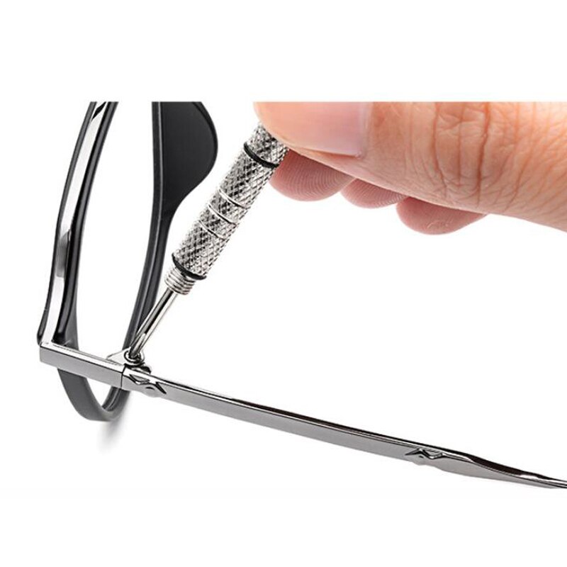 Chave de fenda portátil multifuncional para óculos, chave de fenda com flor de ameixa portátil mini chaveiro acessórios para relógios