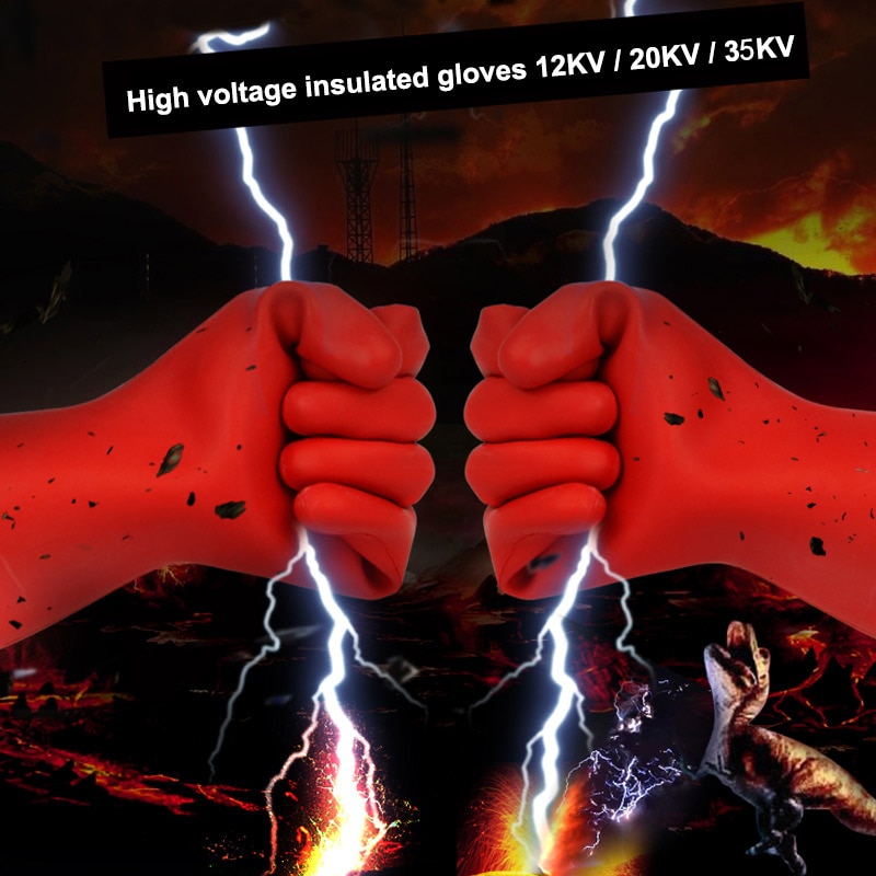 Isoleringshandsker højspændings elektrisk sikkerhed anti-elektriske handsker arbejdsforsikring reparation gummihandsker slidstærk
