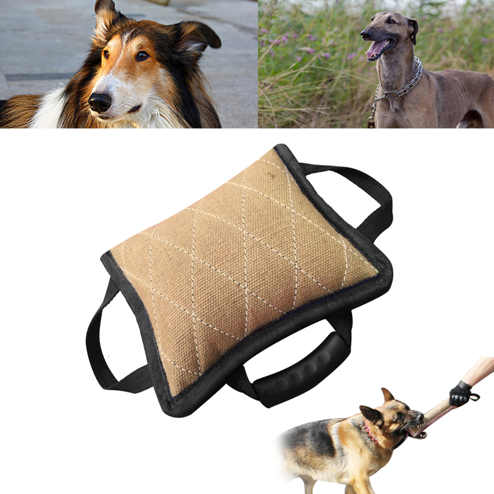 Durable pequeño perro morder Tug juguete perro de juguete para mascotas de Tug juguete almohada al aire libre adiestramiento interactivo para mascotas juguete