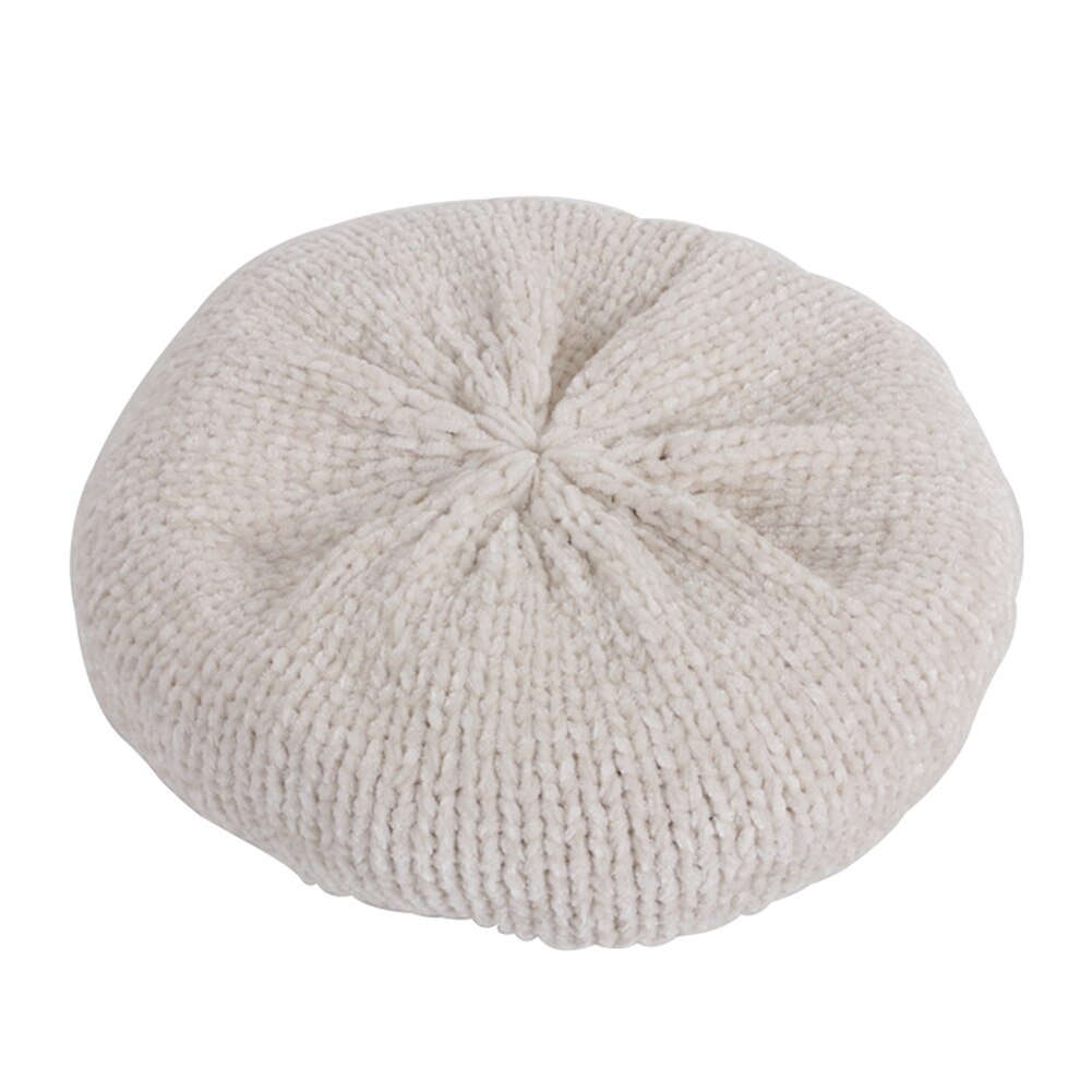 Baby Mädchen Weiche Baskenmützen Hütte Klassische Französisch Stil betroffen Winter Herbst Warme Hütte Kleinkind freundlicher Feste Baskenmützen Kappen Für 1-6Y: Weiß