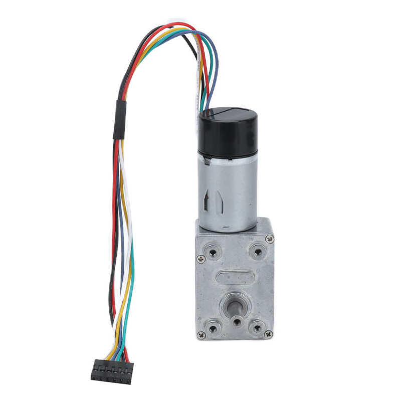 Gear Motor with Encoder DC Worm Gear Motor High Hardness for Office Equipment for Household Appliances for Beauty and Fitness