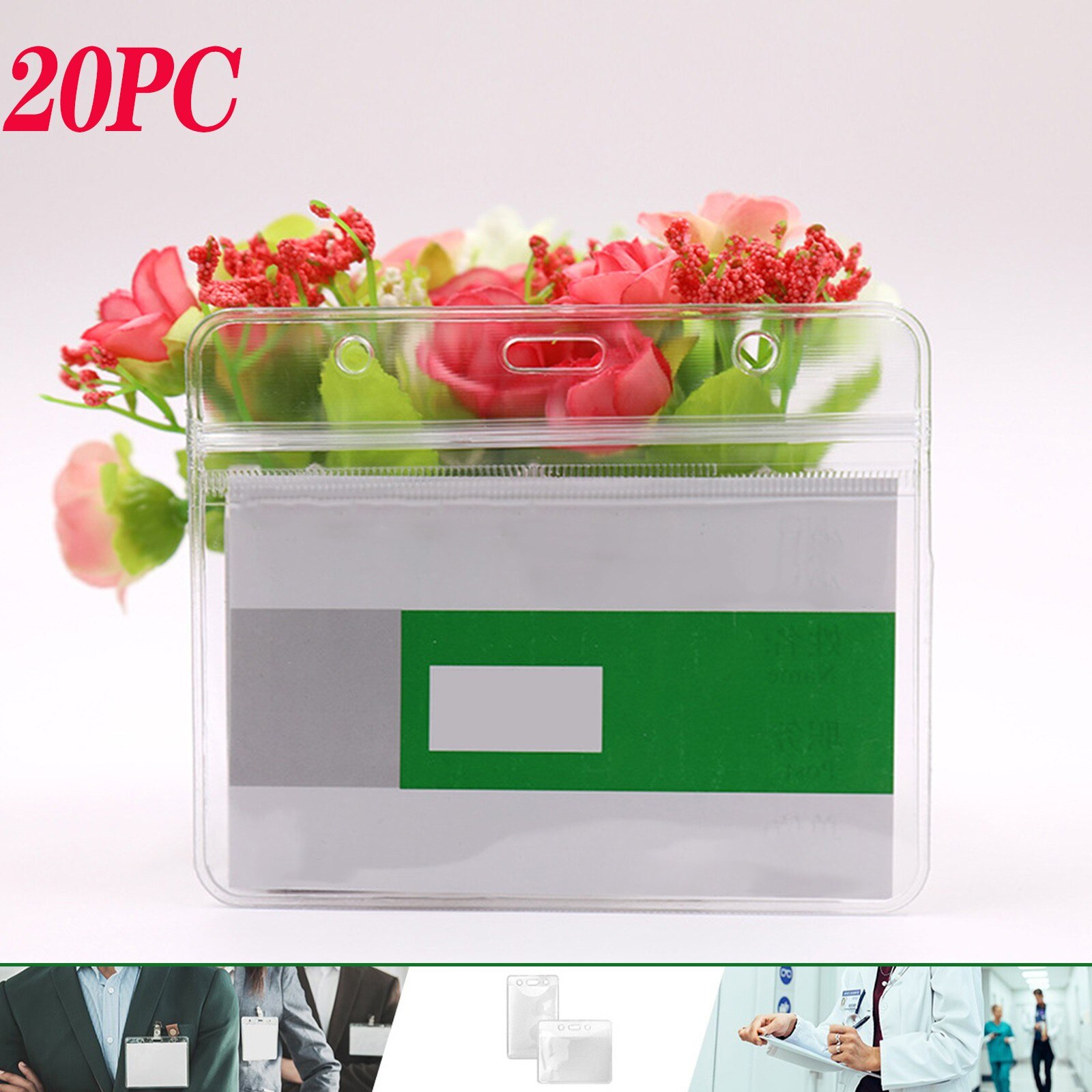 Health Card Vaccine Card Protective Case Waterproof PVC Soft Card Case