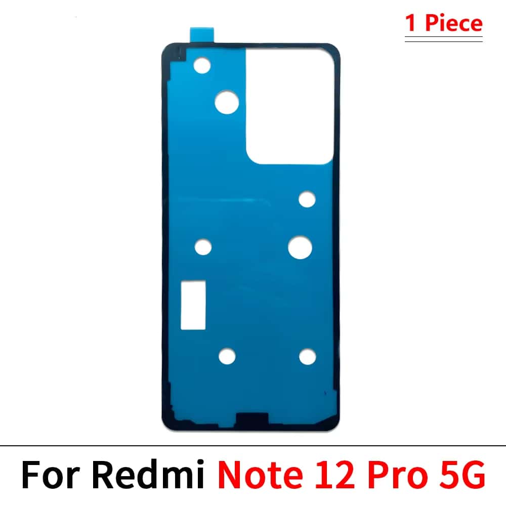 For Xiaomi Redmi Note 10 7 8 9 11 4G 12 Pro Plus 11S 9S Waterproof Adhesive Back Housing Battery Cover Glue Stickers: Pink