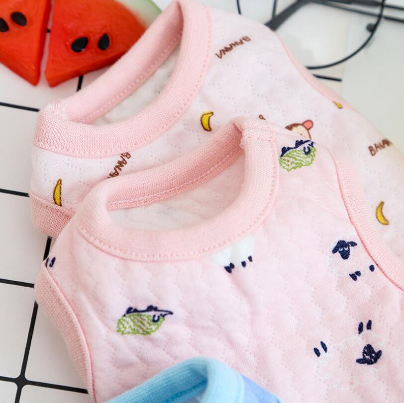 5 stk/parti mini kat hund vest nyfødt hvalp lille tøj blødt mælke hunde skjorte vest kostume xxs xs til tekop puddel