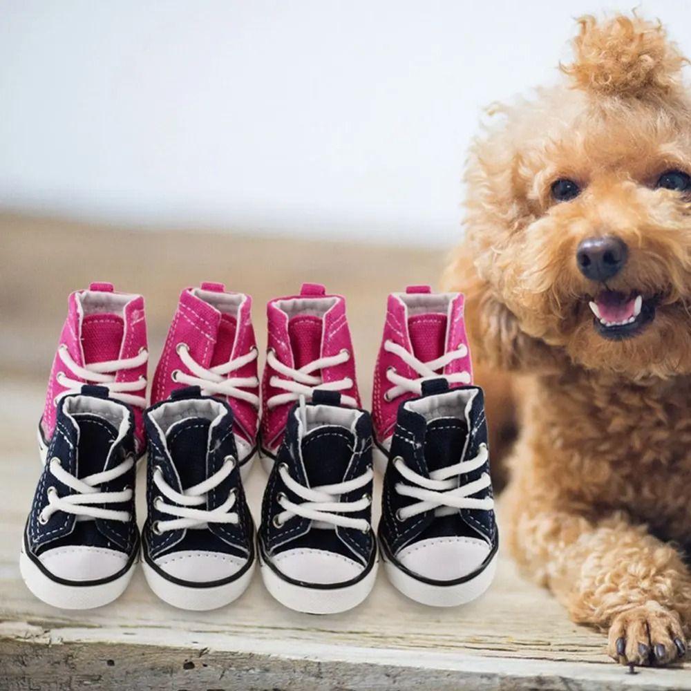 4 Stks/set Schoenen Voor Huisdieren Waterdicht Met Verstelbaar Trekkoord Puppy Honden Laarzen Schattige Ademende Huisdierbenodigdheden Huisdieren