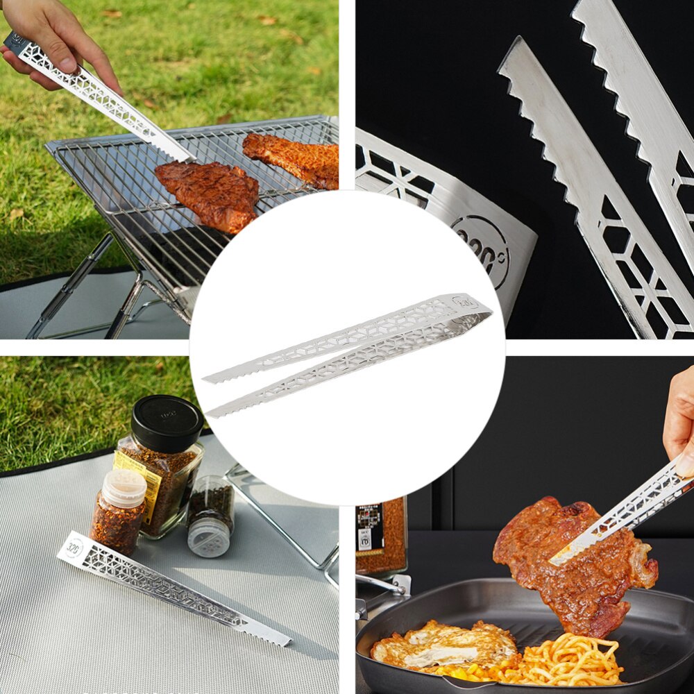 Mat rostfritt stål multifunktion grilltång hållbara köksförnödenheter