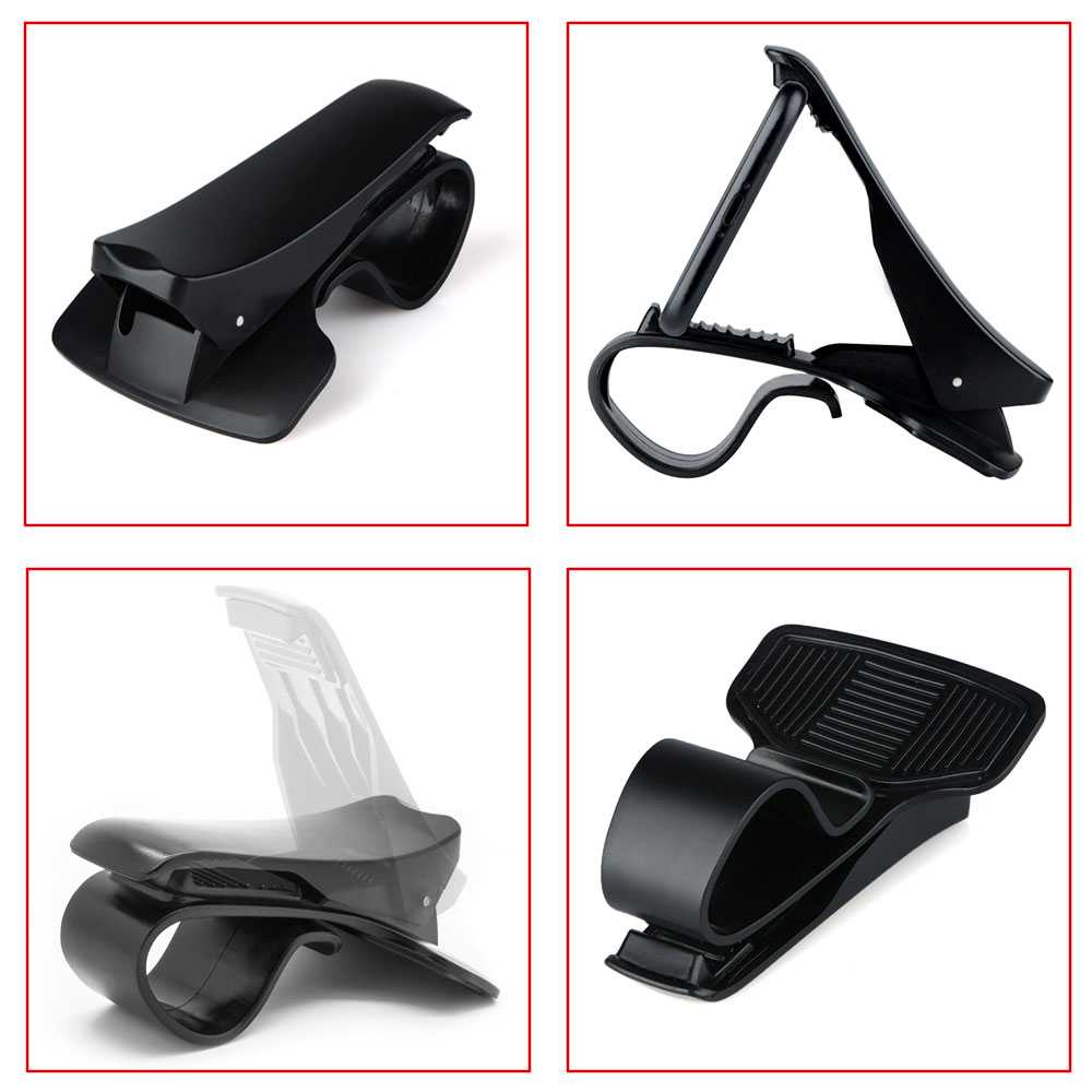 OcioDual Klemme Wagen Armaturenbrett Halfter für Universal- Auto Halterung Clip Schwarz HUD Anti-Unterhose 9 cm iPhone X/ 8/6/Plus +