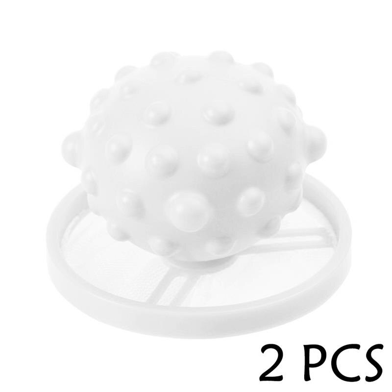 1/4 Pcs Floating Washing Ball Laundry Balls Laundry Washing Net Bag Debris Filter Pink Blue Washing Machine Cleaning Hair Filter: 05-2PCS