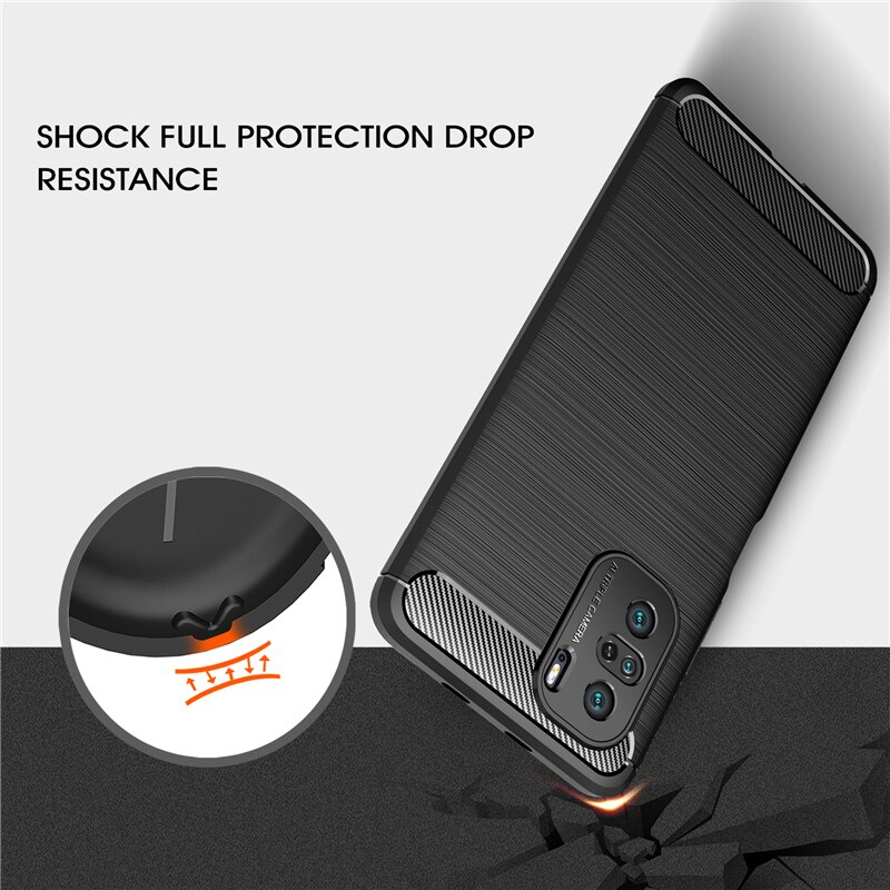 Carbon Case Voor Xiaomi Poco F3 Fiber Cover Shockproof Armor Beschermende Harde Case Voor Xiaomi Poco X3 Pro Cover Voor xiaomi Poco F3