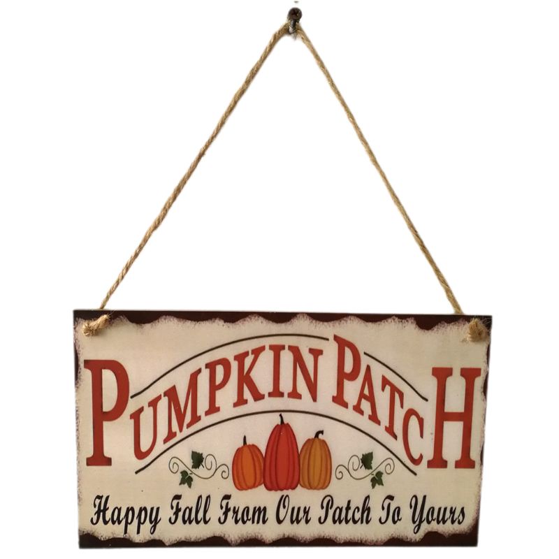Halloween Prop Hanging Sign The Witch Is In Wooden Board For Home Door Window 667A: 6