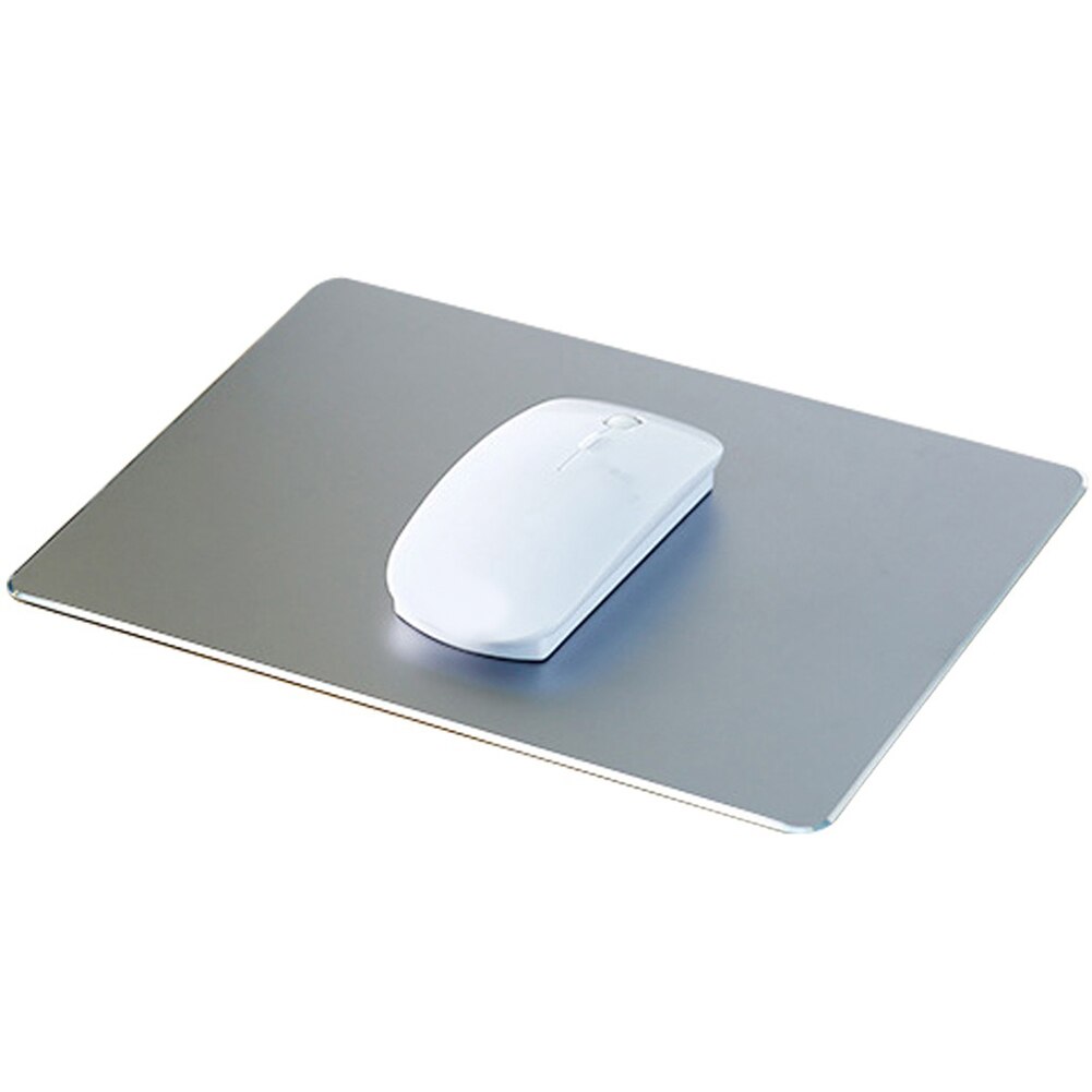 Metall Maus Pad 200*180*2mm Aluminium Legierung Doppelseitige Silikon nicht-Unterhose matt Mäbenutzen mousepad Geeignet Für Schreibtisch Büro: grau