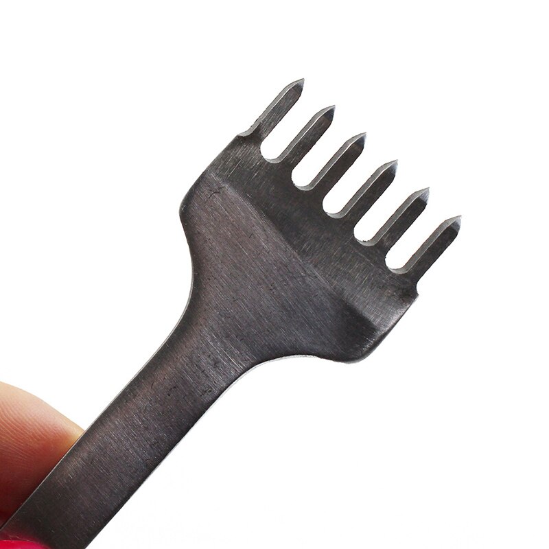 DIY Leather Craft Tools 3/4/5/6mm Spacing Punch Tool For Leather Hole Punches Tool Lacing Stitching Sewing