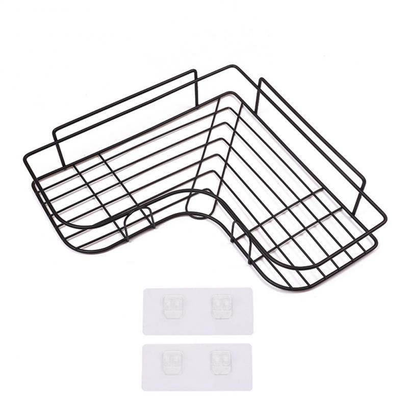 Schlecht Regal Ecke Rahmen Dusche Organizer verwöhnen Zauberstab Montieren Shampoo Lagerung Halfter Mit Saugnapf Küche Lager Gestell: 02 1pc