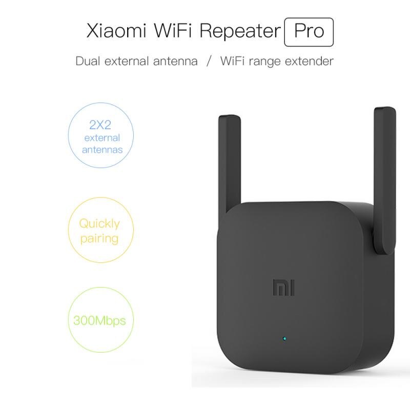 Original Xiaomi Mi WiFi répéteur Pro routeur Portable 300M amplificateur réseau extenseur 2 antenne puissance Signal Extender Roteador