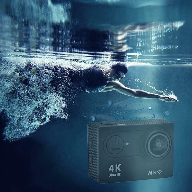 H9r wifi kamera 1080p ultra 4k sport action vandtæt rejse videokamera sort