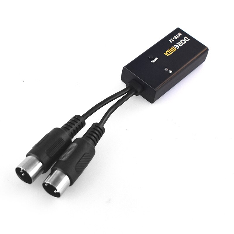 DOREMiDi MIDI To Wireless Bluetooth MIDI Adapter BLE MIDI Cable All MIDI Messages with A Mode Switch Button