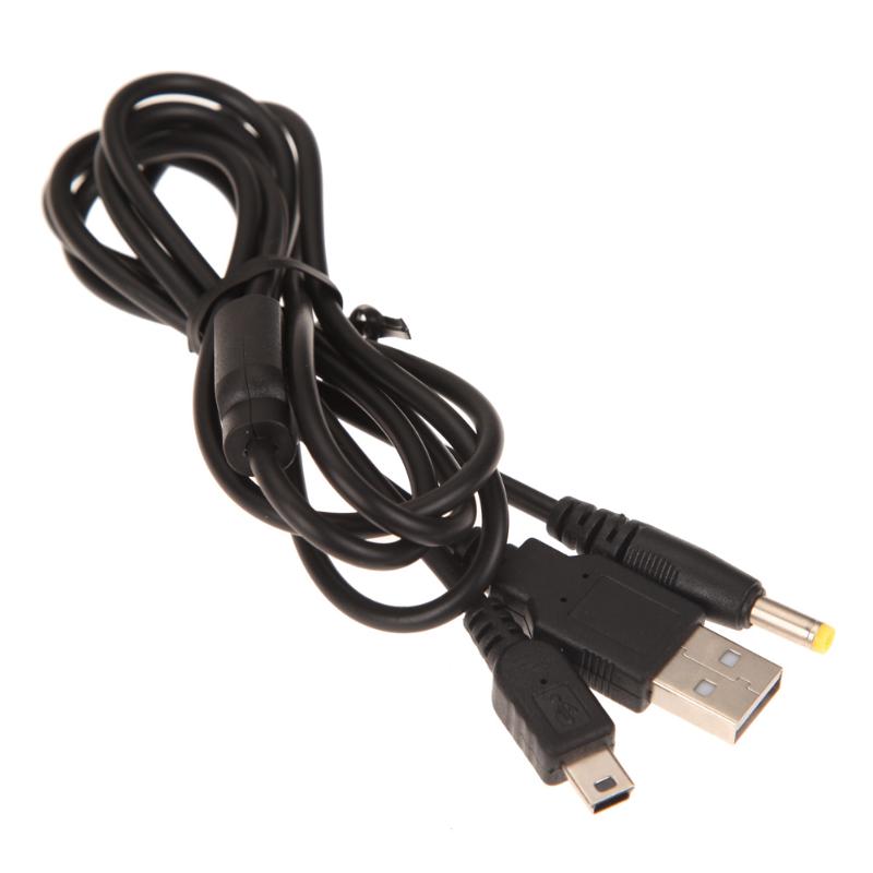 1.2m 2 in 1 USB Data Data Transfer Sync Charge Cable Cord Wire for Sony PSP 2000 3000 Smart Devices