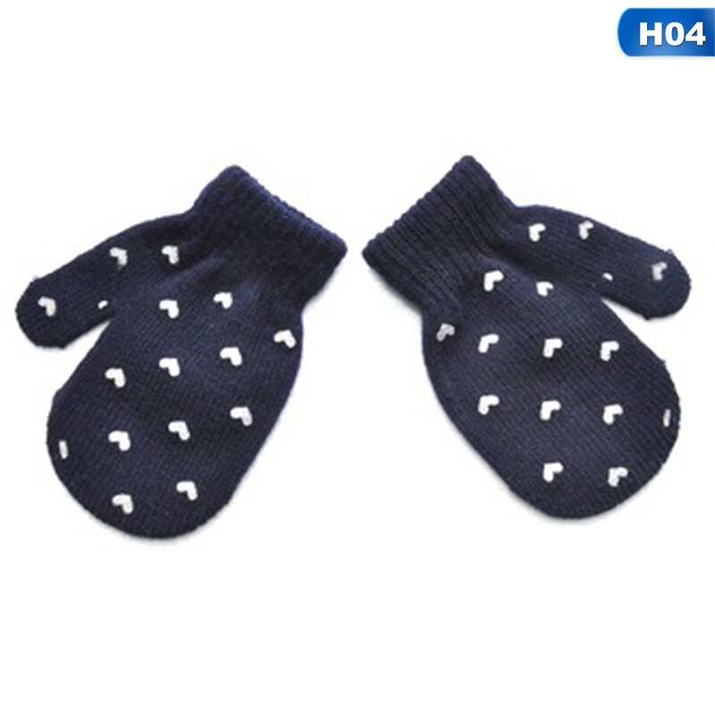 Kids Warm Winter Gebreide Ster Hart Leuke Volledige Vinger Handschoenen Mitten Jongen Meisje Kinderen Dikke Zachte Handschoen: 4