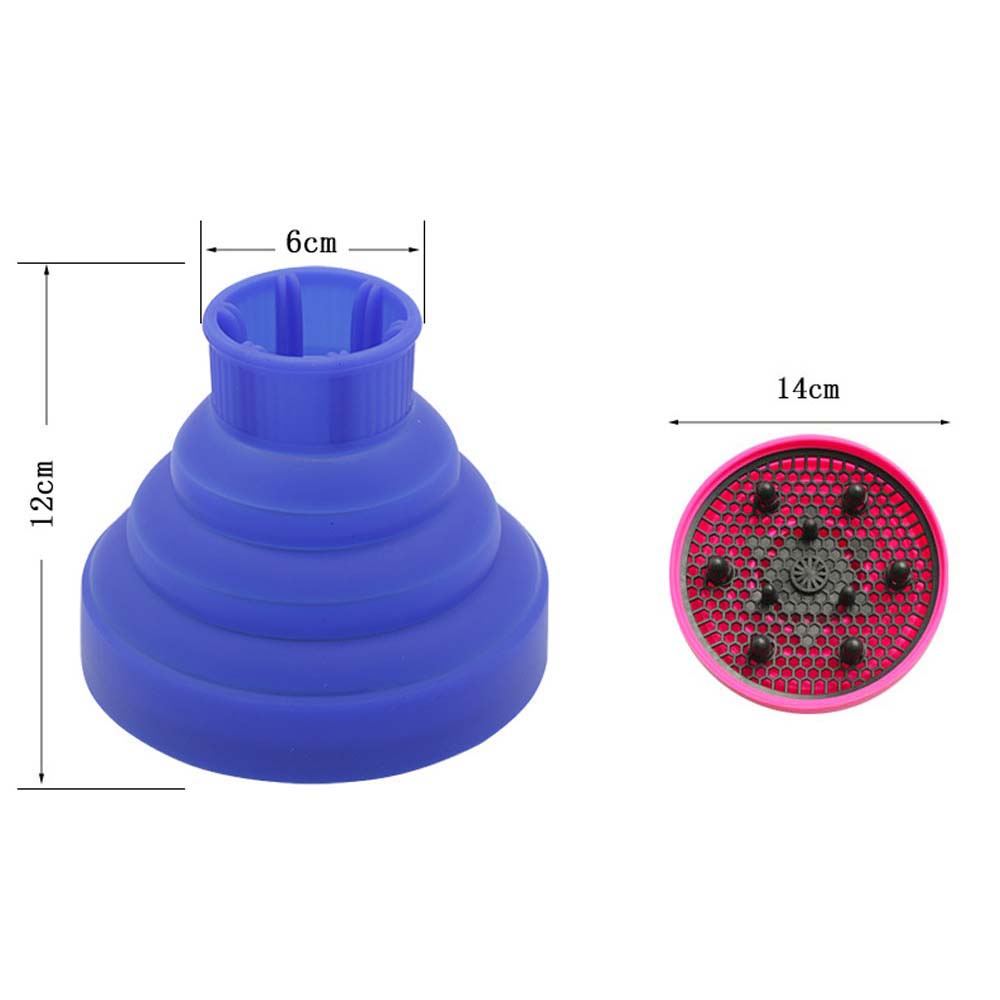 Profession Blow Dryer Diffuser Attachment for Natural Thick Hair Collapsible Hair Blower Diffuser Styling Hairdressing Tool: Burgundy